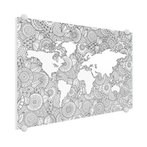 Asiatisch - schwarz-weiß Acrylglas
