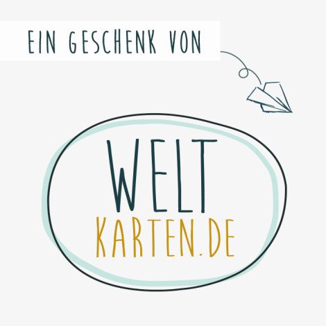 Geschenkgutschein 25,00 € Weltkarten.de