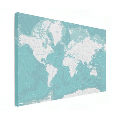 Ozeane Weltkarte Leinwand
