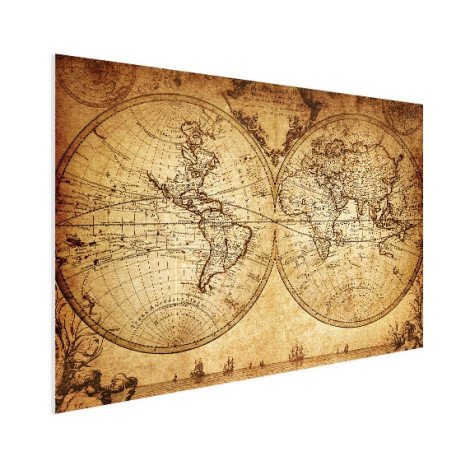 Weltkarte Seefahrt Poster