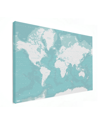 Ozeane Weltkarte Leinwand