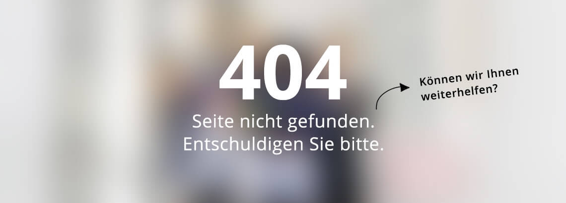 Seite nicht gefunden 404